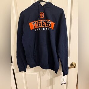 Genuine Merchandise Navy and Orange Baseball Hoodie